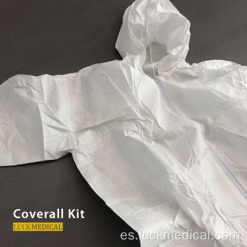 Precaución Covid Medical Coverall Traje